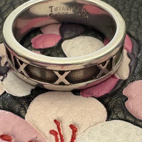Tiffany & Co. Jewelry - Tiffany & Co. Sterling Silver Roman X Motif Band - Silver